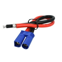Rosarivae EC muški utikač kabel Vodootporni adapter za adapter za baterije Kabel za automatsko napajanje