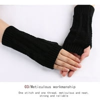 Rukavice ženske anutumne i zimske rubljene rukavice od pola prsta