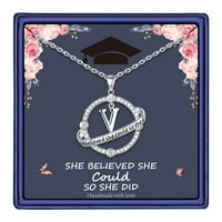 Diplomirani pokloni za nju, vjerovala je da može tako da je uradila inicijalnu ogrlicu Compass ogrlice