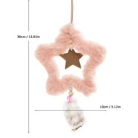 Niuredltd Početna Dekoracija Pink Girl Heart Plish Star Love Decoration Mali privjesak Odmorsko uređenje