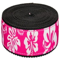 Država Brook Design® Pink Hawaiian na crnim najlonskim mrežama, dvorišta