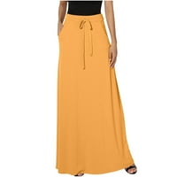 Daqian Plus size suknje za uklanjanje žena Ženska moda Solid u boji Elastični struk Ležerne prilike