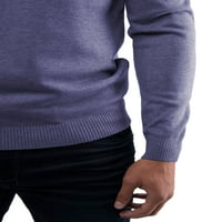 Ray Crewneck džemper za muškarce Slim Fit Mekani duks u opremu za pulovere za ležerne ili drešeno trošenje