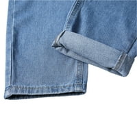 Fanvereka Muške rastezmene hlače traperice za konuse raštrkane nevolje od padajućeg fit traper traperice