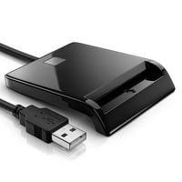 Čitač pametnih kartica Dod Vojni USB zajednički pristup CAC, kompatibilan sa Windows, Mac OS i Linuxom