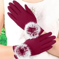 Gzea rukavice za žene vježbanje žena zimske rukavice na dodir za hladno vrijeme topli kabel pletene