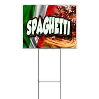 Spaghetti TOW znak, uključuje ulog metalnih koraka