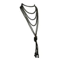 Privjesci za žene za žene 1920S biseri ogrlice modni biseri Gatsby dodaci Vintage nakit krema Duga ogrlica