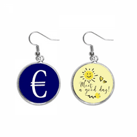 KRATAK EU simbol valuta EUR uši kap za sunčanje nakit nakita
