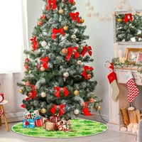 Dan St. Patricov Lucky Shamrock Clover Xmas Christmas Tree Suktni štand za odmor za odmor Ukras na otvorenom