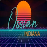 Ossian Indiana Vinil Decal Stiker Retro Neon Dizajn