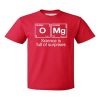 & B OMG Element Science puna je iznenađenja Muška majica, Crvena, 2xL