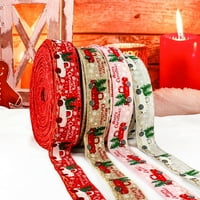 Vnanda vrpca božićne pločice obrtni obrtni obrtni rez za diy craft cvjetni lukovi Svečani dom ukrasi