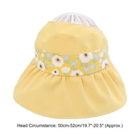 Kripyery Children sunčani šešir Slatka crtani cvijet Print Big Wim-Anti-UV dječji ribolovski šešir