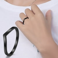 Yubnlvae prsten za kćer i majčin prsten u obliku srca breskve u obliku srca u obliku srca titanijum