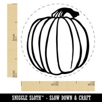Ručno izvučeno okruglo bundeve Doodle Fall Dan zahvalnosti Halloween Samo-inkiranje gumenog mastila