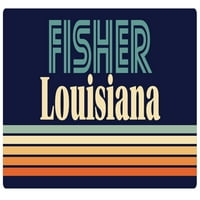 Fisher Louisiana Vinil naljepnica za naljepnicu Retro dizajn