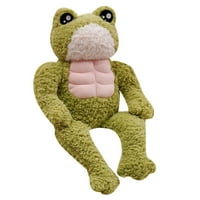Smiješna lutka plišana igračka Inspirativna fitnes ružna slatka mišićna žaba u trbuhu