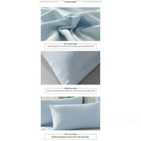 Čvrsta boja jastučnice jastučni jastuk za zaštitu za zaštitu za kućni spavaći krevet, 51 * crni