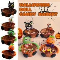 Kuluzego Halloween Lutka za ukrašavanje voća posuda Ghost Candy Bandy Basket Kućni dekor Ručna prodaja