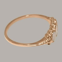 Britanci napravili 14k ružični zlatni prirodni Opal Ženski prsten - veličine opcija - veličine 6.5