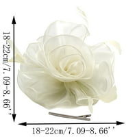 Trake za glavu za žene vjenčani cvjetni mrežica perje za klip za kosu čajne partijske trake