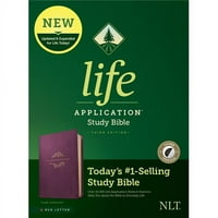 Tyndale House Publishers NLT Life Study Study Biblija, ljubičasta kože indeksirana