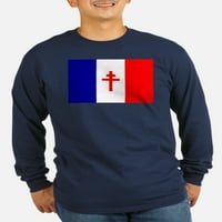 Cafepress - besplatne zastave za francuske sile - tamna majica s dugim rukavima