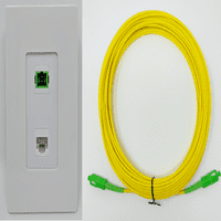 Riteav - Port SC APC Jednostavna vlakna luka Mač Ethernet vijka ukrasna zidna ploča uključuje mjerač