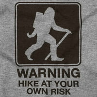 Pokrenite upozorenje Vaš vlastiti rizik Bigfoot Zip Up Houde Muške ženske brine za žene 5x