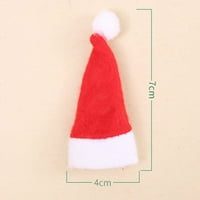 Mini božićni šešir za lizalice bombone CAMBY CATMY CHIBLY DECORACIJE ORNAMENTI KRSTI POKLONA