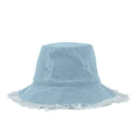 Kape za žensku kantu Čvrsti suncobran i kremu za sunčanje Smanjeni klirens dame šešire svijetlo plava