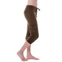 Snoarin Plus Veličina Žene CAPRI teretni pantalone za ljeto jesenski Žene vježbanje na nogama Stretch