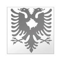 Cafepress - Albanija Kosovo naljepnica - Square naljepnica 3 3