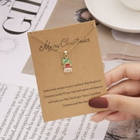 Božićna ogrlica Santa Claus Svečana oprema Blassing Božićno stablo Pomicanje božićne kartice Privjesak