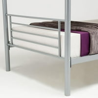 Ktaxon Twin preko dva kreveta od metala od metala Djeca za odrasle dječji namještaj za spavaće sobe
