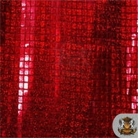 Trgovni hologram tkanina Crvena crvena 45 širom prodat u dvorištu