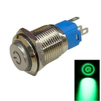 Metalni push gumb sa napajanjem LED 110-220V momentalno dugmadwitch IP66