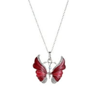 Ausyst Nacklace za žene džemper lanac divlji europski i američki leptir kreativni ogrlica privjesak