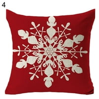 Merry Božićne bacanje jastuk za snježne pahulje snjegovik dekorativni jastuk za kauč na kauču na kauču