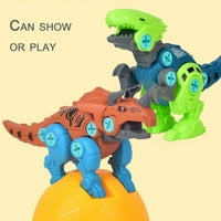 Yoone Demosant Montaža Dinosaur Egg Model Građevinski blokovi DIY Puzzle Kids Toy