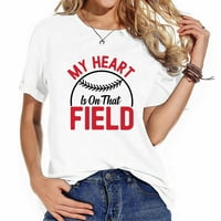 Meka i udobna majica kratkih rukava s jedinstvenim dizajnom bejzbola