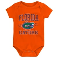 Novorođen i novorođenčad Royal Orange Heather Siva Florida Gators Rođen je za set bodi