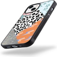 Leopard Stars Telefon futrola za iPhone 12 iPhone Pro Estetic Leopard Patchwork Case Cover TPU Bumper