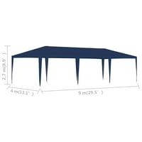 Party šator 13.1'x29.5 'Plave nadstrešnice i sjenice