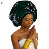 ANVAZISIS Afrička modna glava zamotavanje kašike HAT HOWALD trake turban pamuk šal šal rublja boja 18