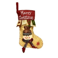 Viadha božićne velike čarape pletene s plišanim poklon torbom za čarape