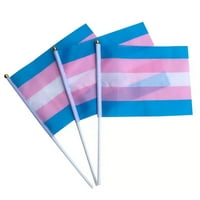 Rainbow ručne zastave Očistite ispis duge LGBTQ zastava za skupove LGBTQ parade