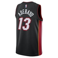 Unise Nike Bam Adebayo Black Miami Heat Swingman Jersey - Icon Edition