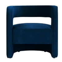 Jamal 25.5 '' Široka baršunasto stolica, širok izbor boja: Izuzetno meka tapaciranje baršuna dostupno